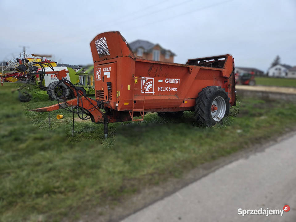 Rozrzutnik obornika GILIBERT HELIX 6 PRO 8 m3 mazowieckie Chmielew