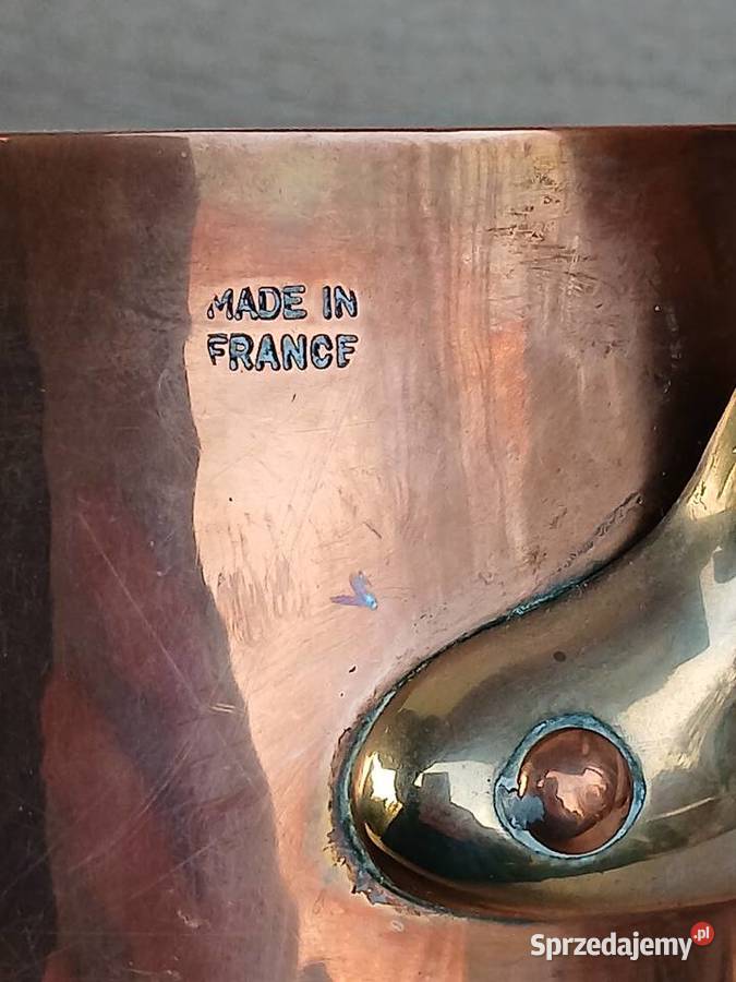 Profesjonalny miedziany garnek do kąpieli wodnej mazowieckie Warszawa