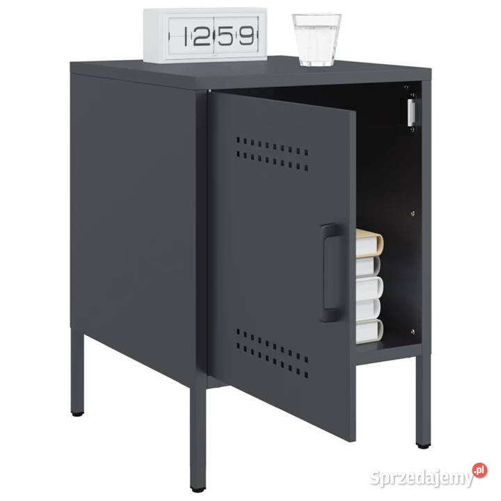 Szafka nocna antracytowa 36x39x505 stal WM842914