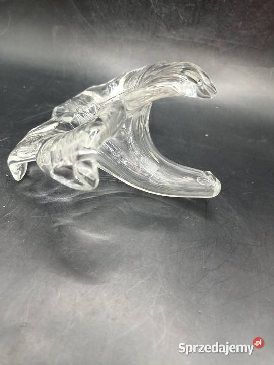 Szkło przycisk do papieru przezroczysta lilia Zamość sprzedam