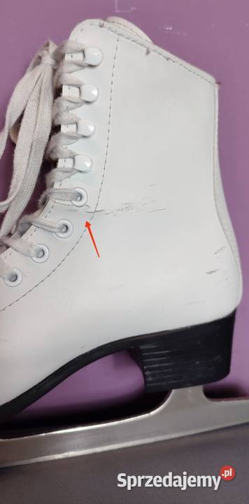 Łyżwy figurowe Tecno Pro rozmiar 37 wkładka 244 Łyżwiarstwo i hokej małopolskie Jasień sprzedam