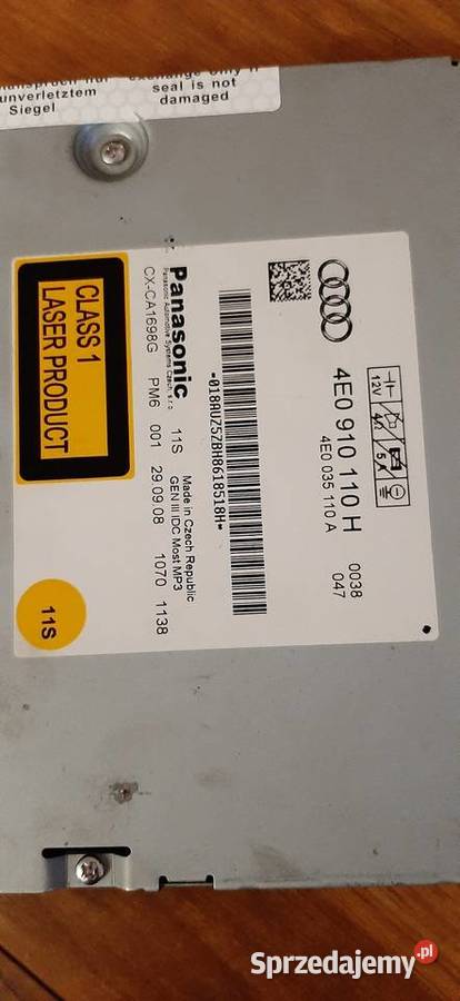 Audi A8 D3 zmieniarka płyt CD 4E0910110H Pozostałe Chocianów sprzedam