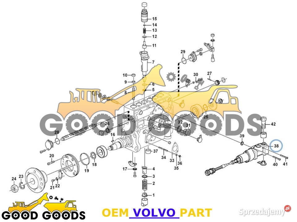 VOLVO CEWKA GASZENIA Z ZAWOREM 3095395 3092171 mazowieckie Władysławów sprzedam