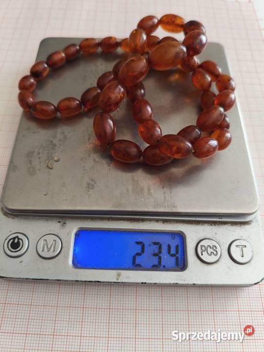 Naszyjnik Bursztyn Oliwki Vintage Antyki, Sztuka, Kolekcje Białystok