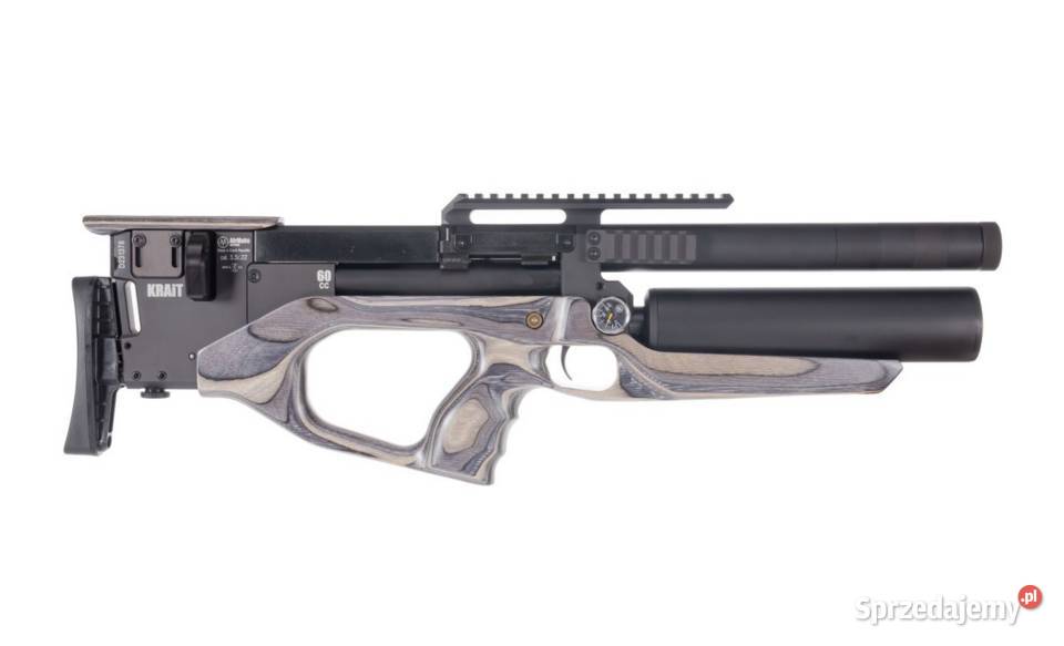 038 Wiatrówka AirMaks Krait W Tube 55mm Grey Trzcianka sprzedam