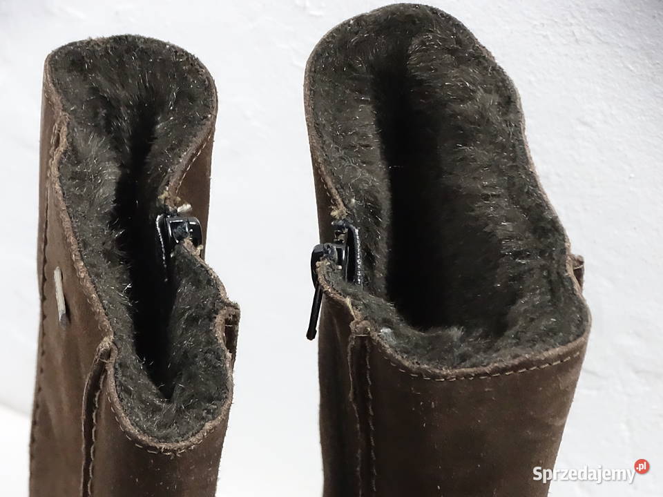 Kozaki Śniegowce Legero GoreTex Zamszowe Ciemny 25cm Biłgoraj