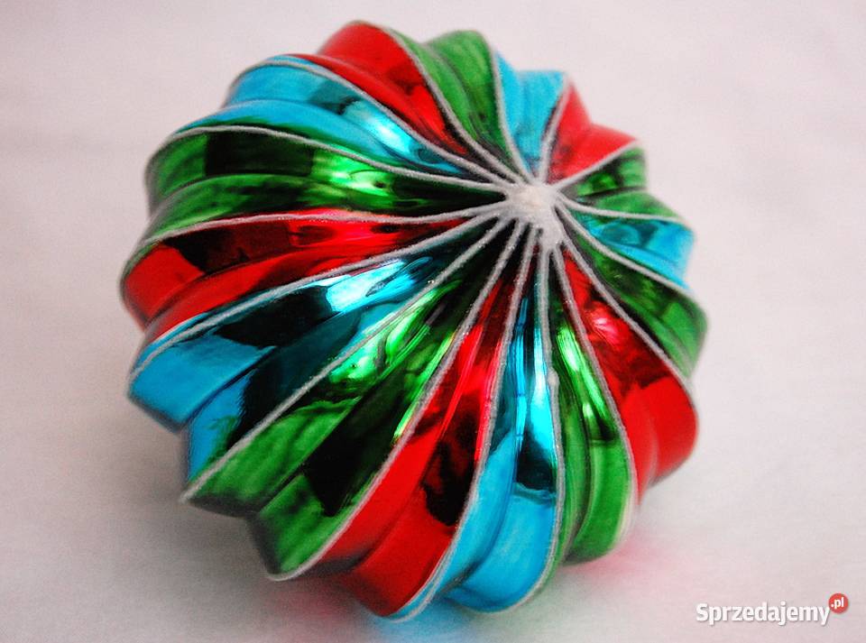 Nowa bombka szklana ręcznie malowana Boże Narodzenie lubelskie sprzedam