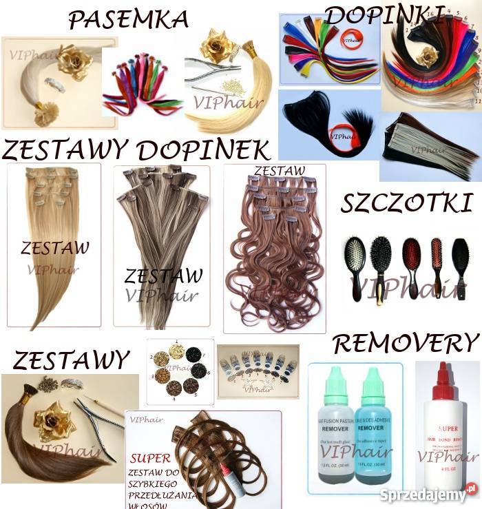 ZESTAW DOPINEK VIPhair clip on in PROSTE 52 Łowicz