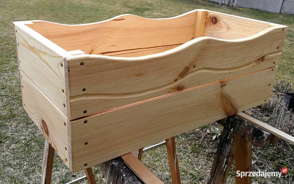 Donica drewniana prostokątna kwietnik osłonka Radków