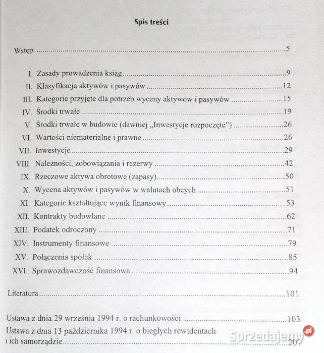 Zmiany w ustawie o rachunkowości 2002 Jerzy Chełm sprzedam