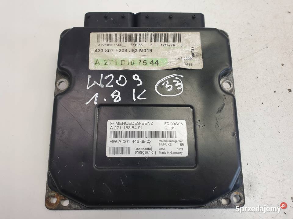 Mercedes CLK W209 18 K STEROWNIK SILNIKA