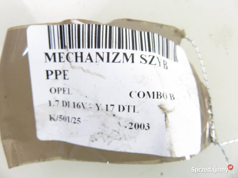 PODNOŚNIK SZYBY PRAWY PRZEDNI OPEL COMBO B Motoryzacja