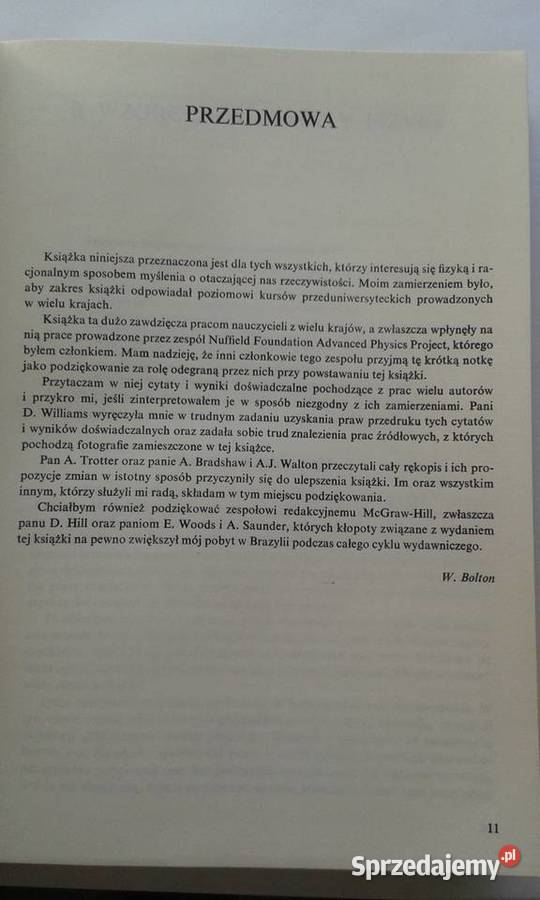 Zarys fizyki W Bolton Gdynia sprzedam