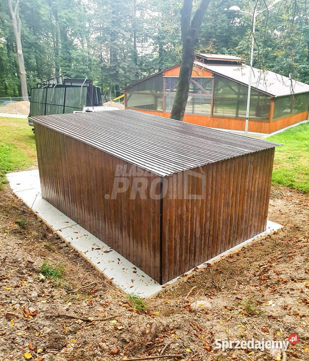 Garaz blaszany 3x6 Brama dwuskrzydłowa Gdynia sprzedam