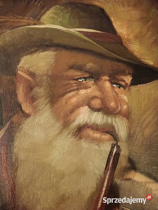 Obraz na płótnie Myśliwy z fajką Lipno