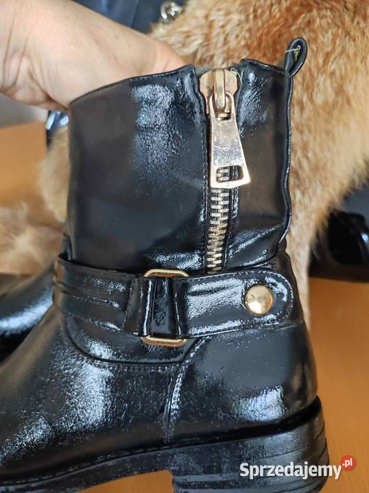 botki kozaki półbuty pantofle skórzane ze skóry 23.5cm Kielce