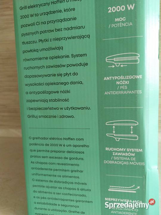 NAJTANIEJ Grill Kontaktowy Elektryczny 2000W Zabrze sprzedam