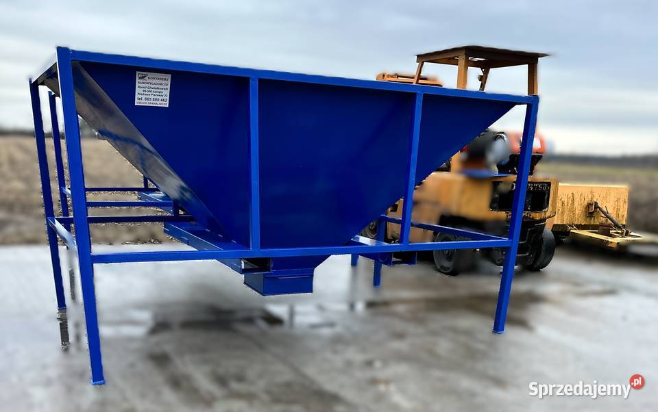 Kosz Zasypowy kosz przyjęciowy 3m3 GWARANCJA łódzkie Niedrzew Pierwszy