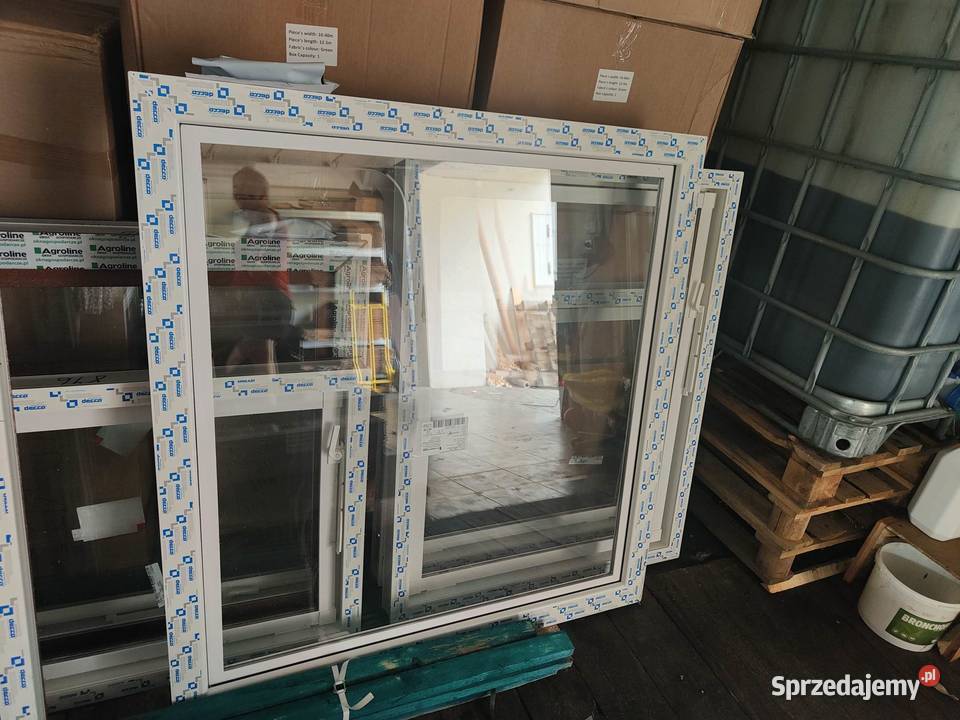 Okna PCV okna technicznena wymiaruchylneszyba Cedry