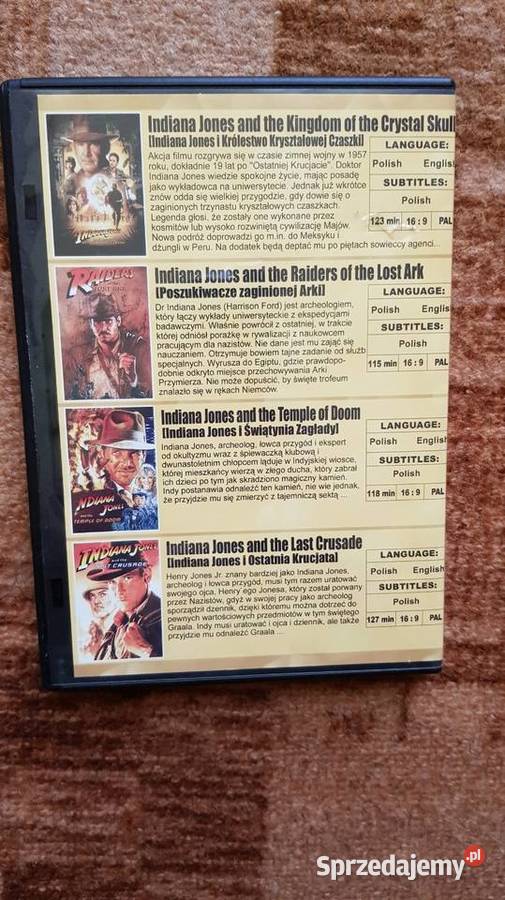 4 Filmy Indiana Jones na DVD DVD i Blu-ray Łagów