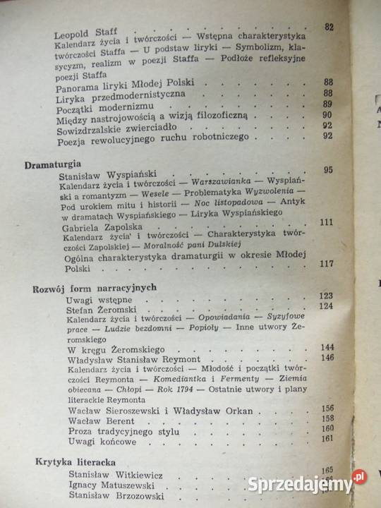 Młoda Polska charakterystyka i teksty Rok wydania 1982 Książki i Podręczniki opolskie Głuchołazy