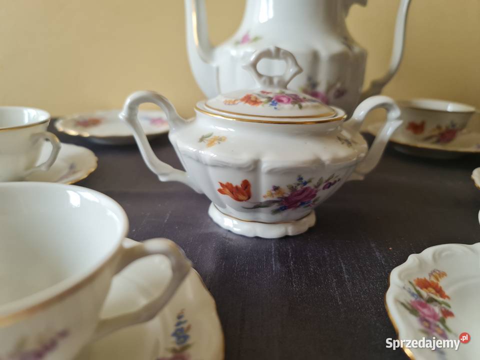 Serwis porcelanowy do kawyherbaty PRL Warszawa