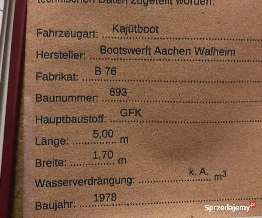 Motorówka kabinowa Gorzów Wielkopolski