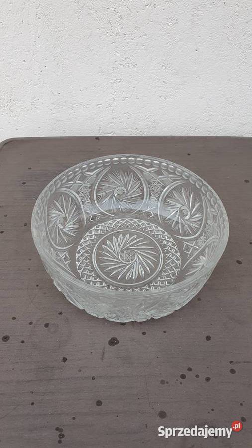 Miska kryształowa duża Łódź