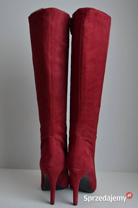 BURGUNDOWA POEZJA kozaki Via Spiga Bethany do inna Białystok