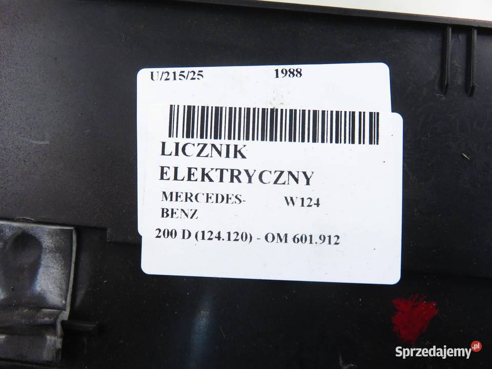 LICZNIK MERCEDES W124 200 D 1245401348