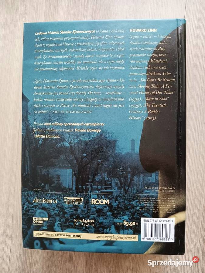 Ludowa historia Stanów Zjednoczonych Howard Zinn Rok wydania 2016 Książki naukowe i popularnonaukowe Kraków sprzedam