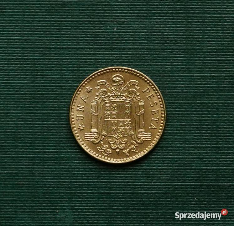 Hiszpania 1 peseta 1975r 79 w gwiazdce Gliwice