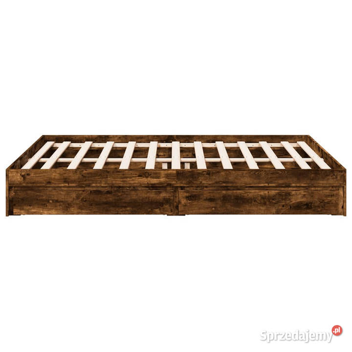 Rama łóżka z szufladami przydymiony dąb 150x200 sprzedam
