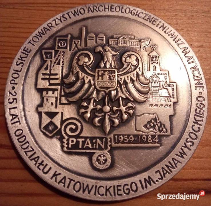 Duży medal 7 średnicy Jan Wysocki