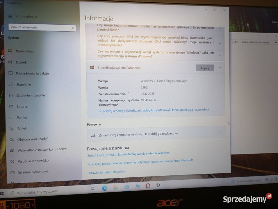 Laptop Acer aspire f5 573 g
