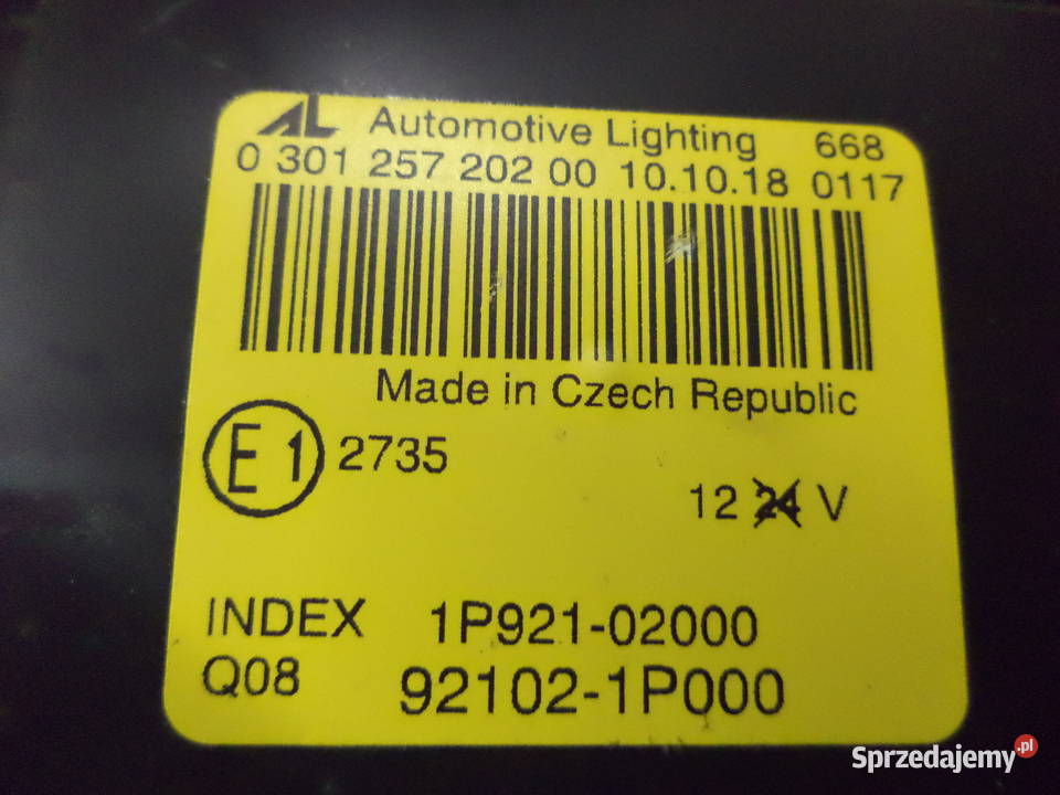 KIA VENGA LIFT 2019 REFLEKTOR PRAWY LAMPA sprzedam