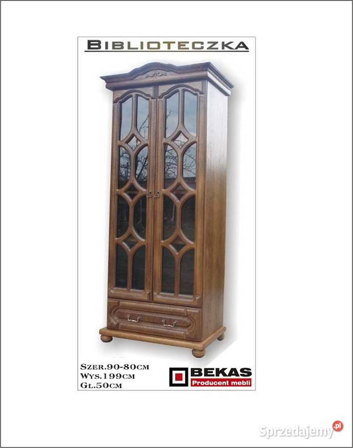 Stylizowana Biblioteczka Caro 90 Mahoń Producent 199cm wielkopolskie Kępno
