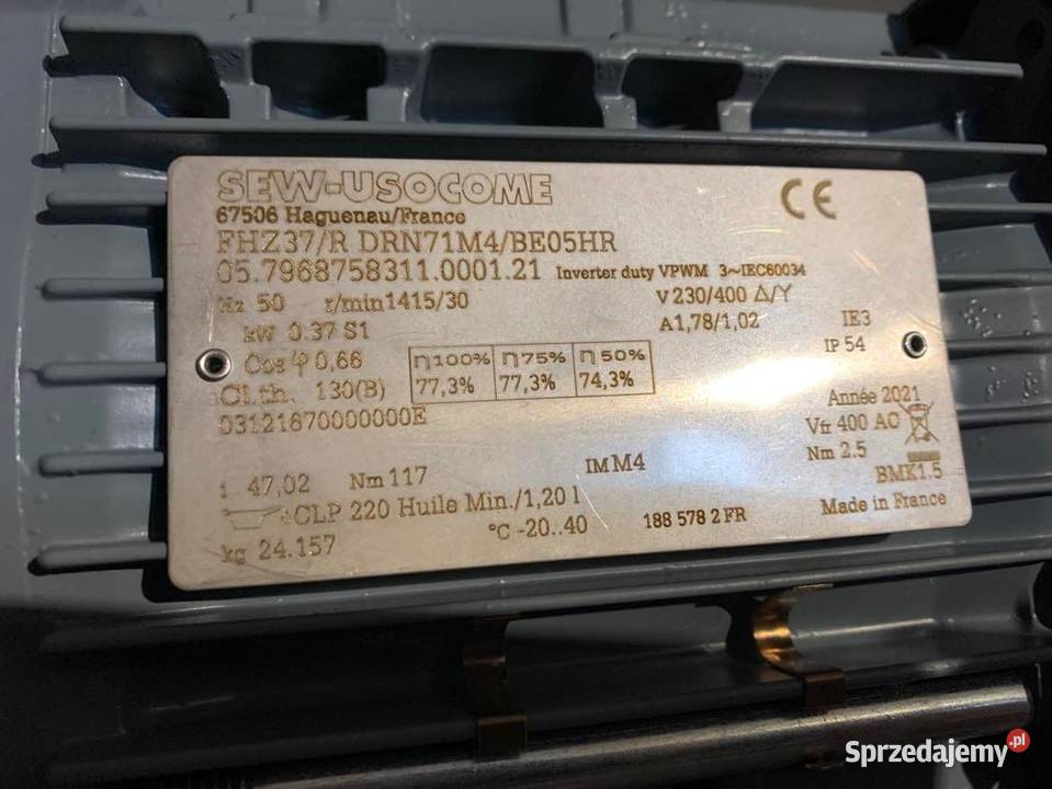 Serwomotor SEW FHZ37R DRN71M4BE05HR 400W mazowieckie sprzedam