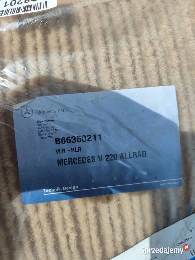 Oryginalne dywaniki rypsowe Mercedes W220 4Matic Bolewice