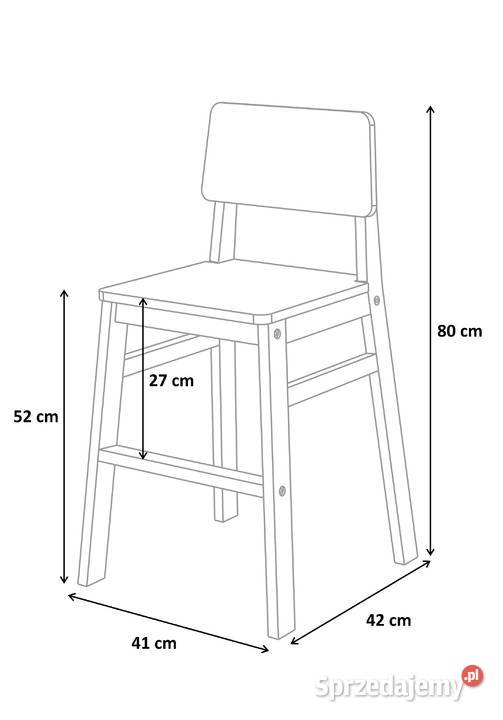 Wysokie krzesło dziecięce Helenka do stołu Leżajsk