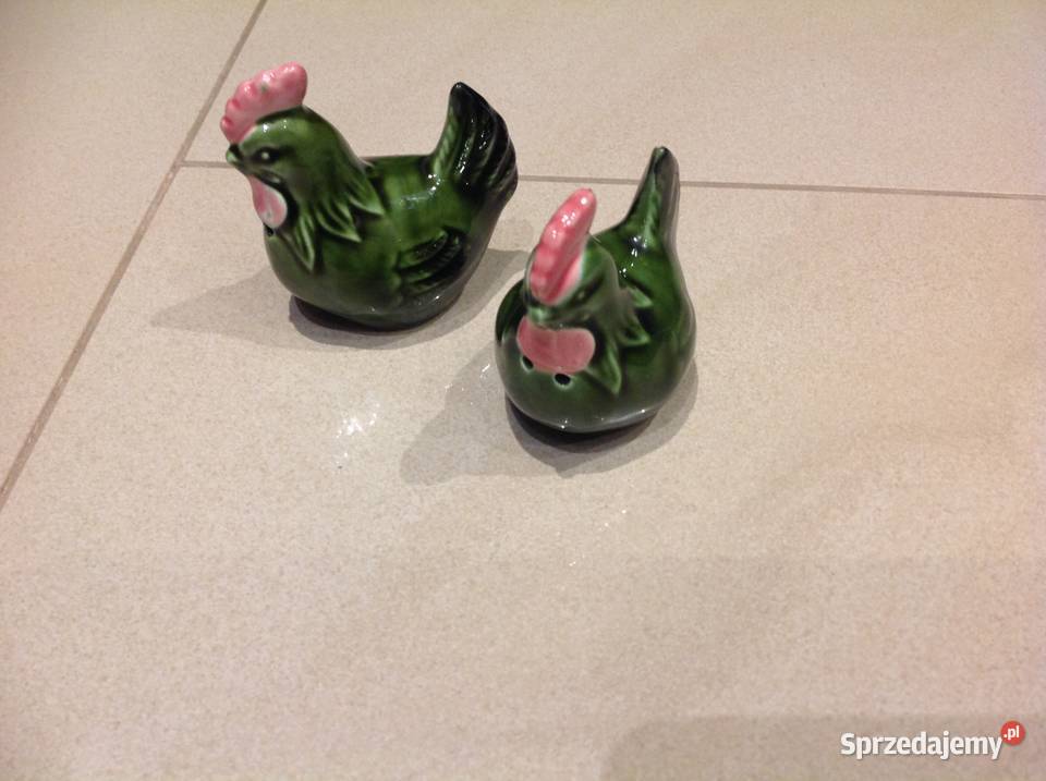 Solniczka Pieprzniczka Ceramiczna Kurka Vintage Nowa Sól