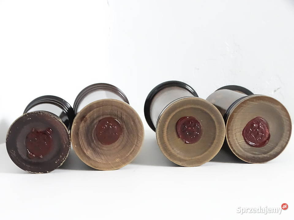 Unikatowe Puzdra Apteczne Drewno Toczone XIX w Biłgoraj