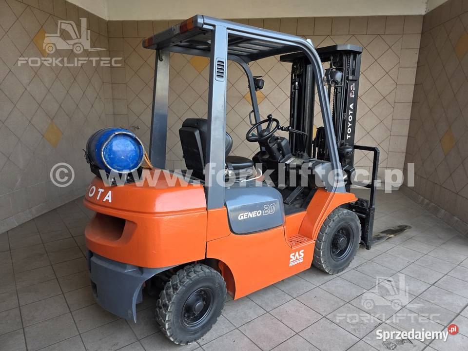 Wózek widłowy TOYOTA 7FGF20 triplex przesuw Lędziny sprzedam
