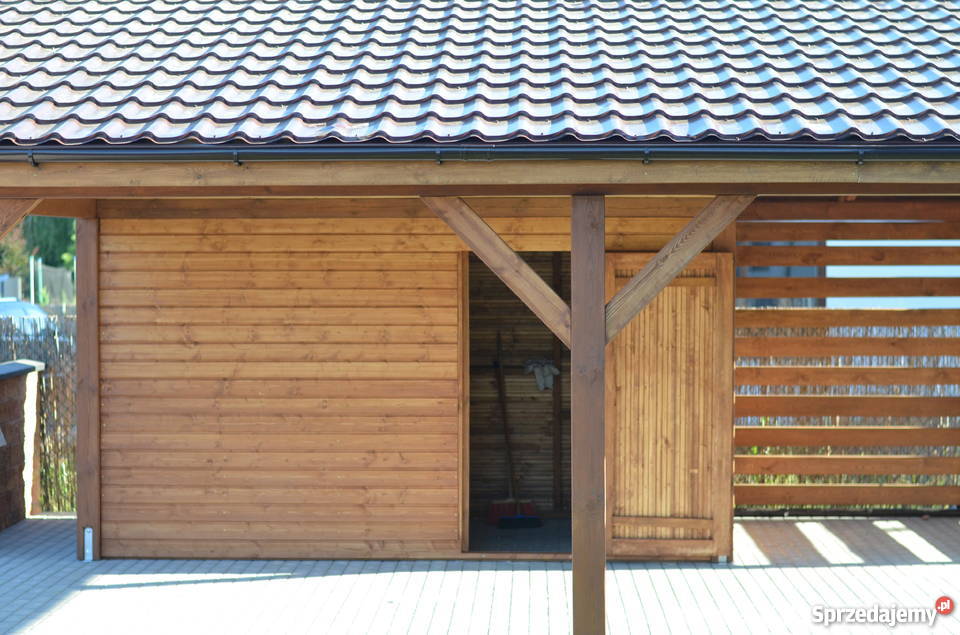 Wiata garażowa domek Konin