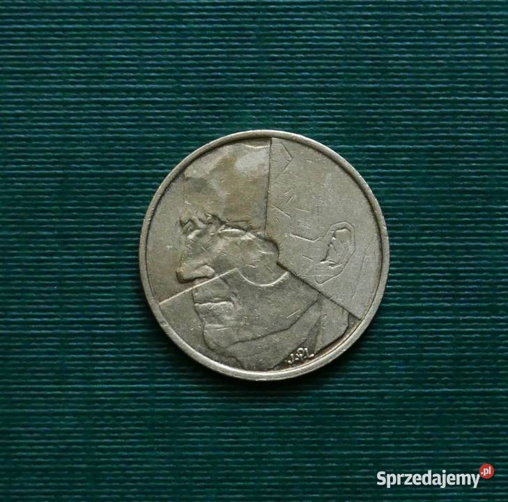 BELGIA 5 franków 1986r Napis holendersku BELGI Gliwice