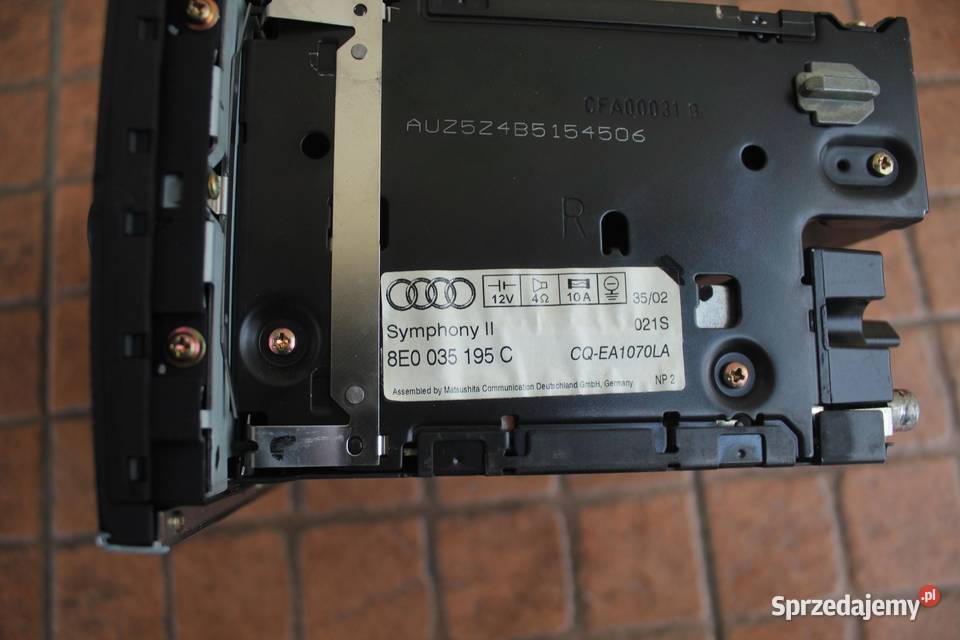 RADIO SYMPHONY II AUDI A4 B6 8E0035195C KOD sprzedam