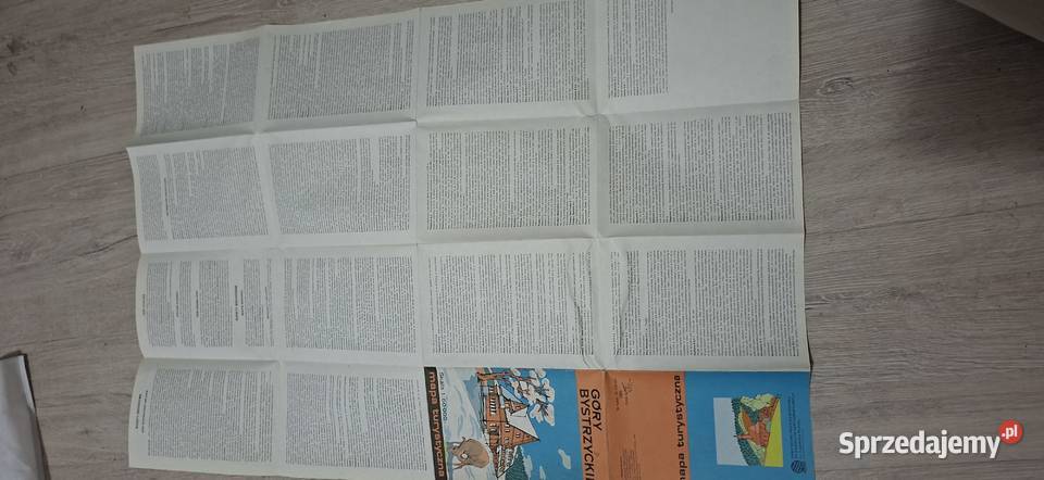 Góry Bystrzyckie Mapa turystyczna 160 000 Łęczyca