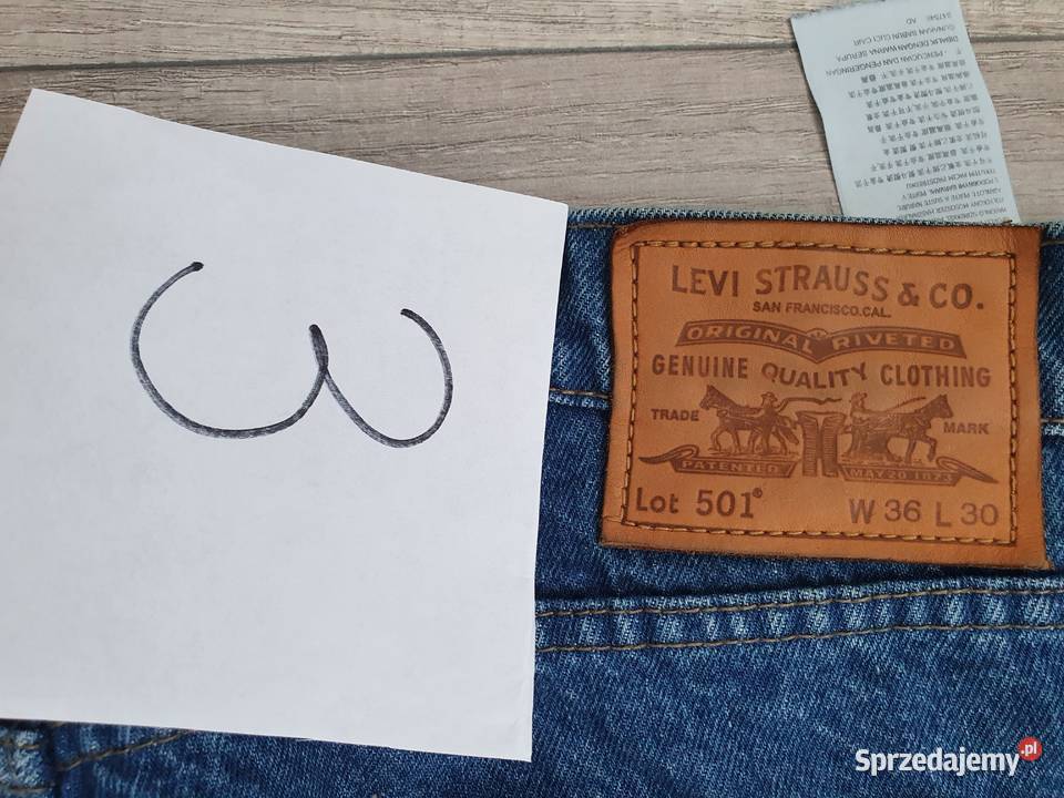Nowe spodnie Levis 501 OKAZJA Chojnów
