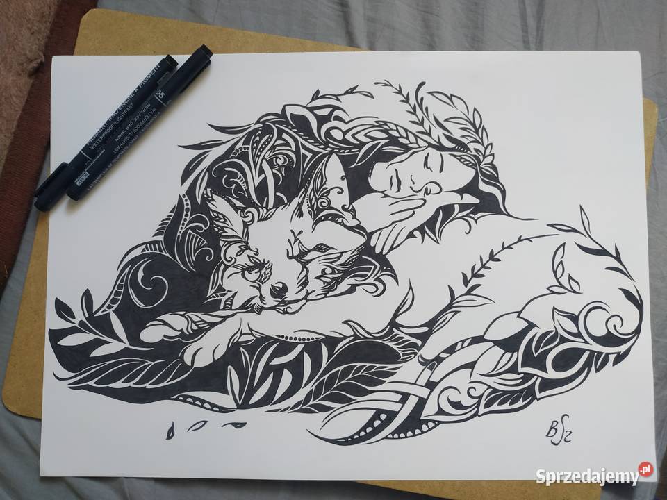 Rysunek przyjaciele cienkopis blok tech A3 250 mazowieckie Warszawa sprzedam