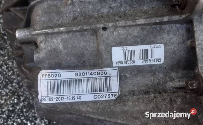 Skrzynia biegów pf6020 master III movano b Skrzyni biegów Kraśnik